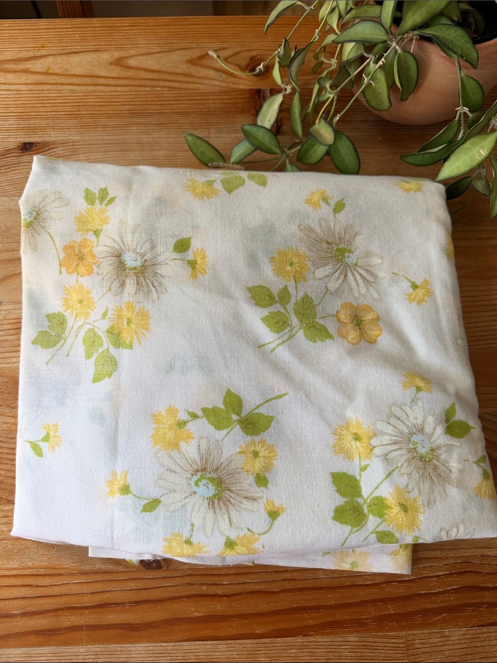 Vintage Floral Daisy Flat Sheet